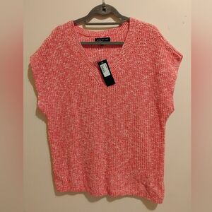 JONES NEW YORK KNIT V-NECK SWEATER VEST TOP SIZE XL
